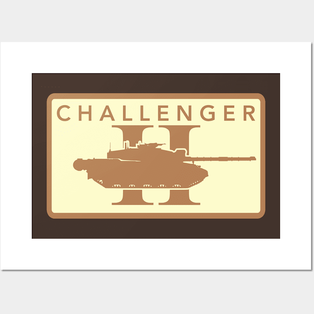 Challenger 2 Patch (desert subdued) Wall Art by TCP